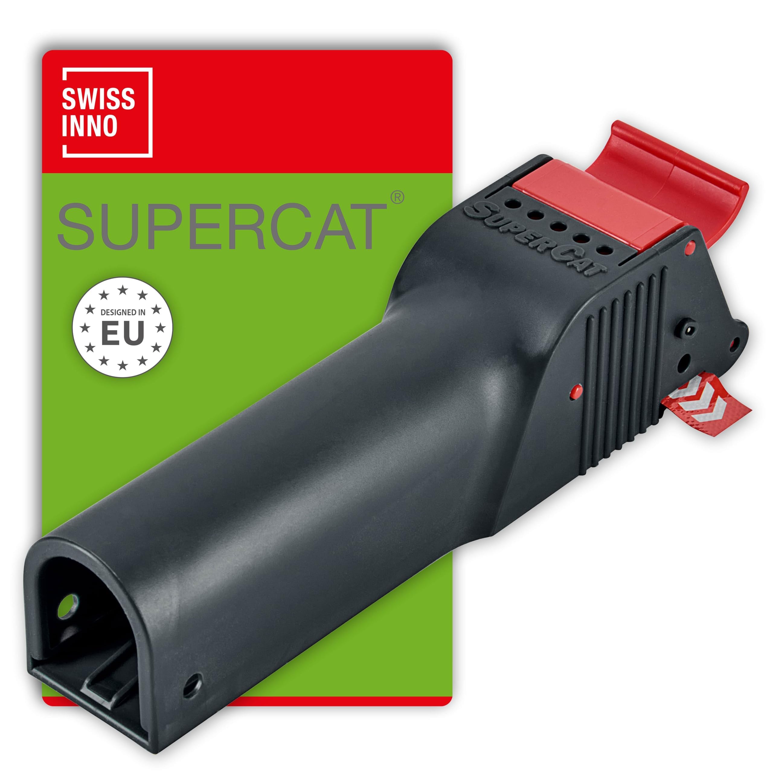 SWISSINNO No-See No-Touch Mouse Trap - Effective Non-Contact Catch and Kill + Pre-baited with Food Bait - Easy to Use -