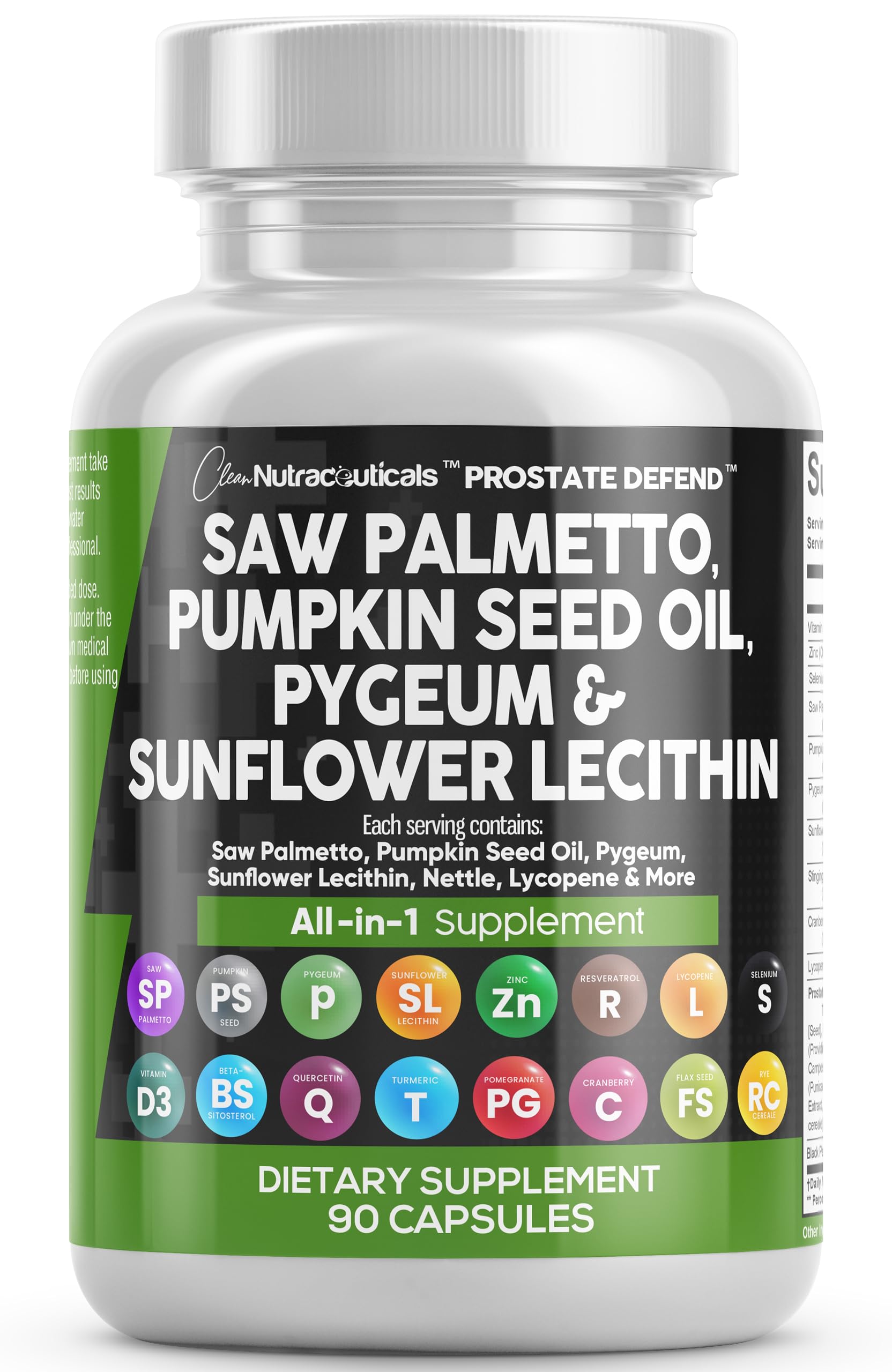 Clean Nutraceuticals Prostate Supplements for Men with Saw Palmetto and Pumpkin Seed Oil
| Clean Nutraceuticals Sunflow