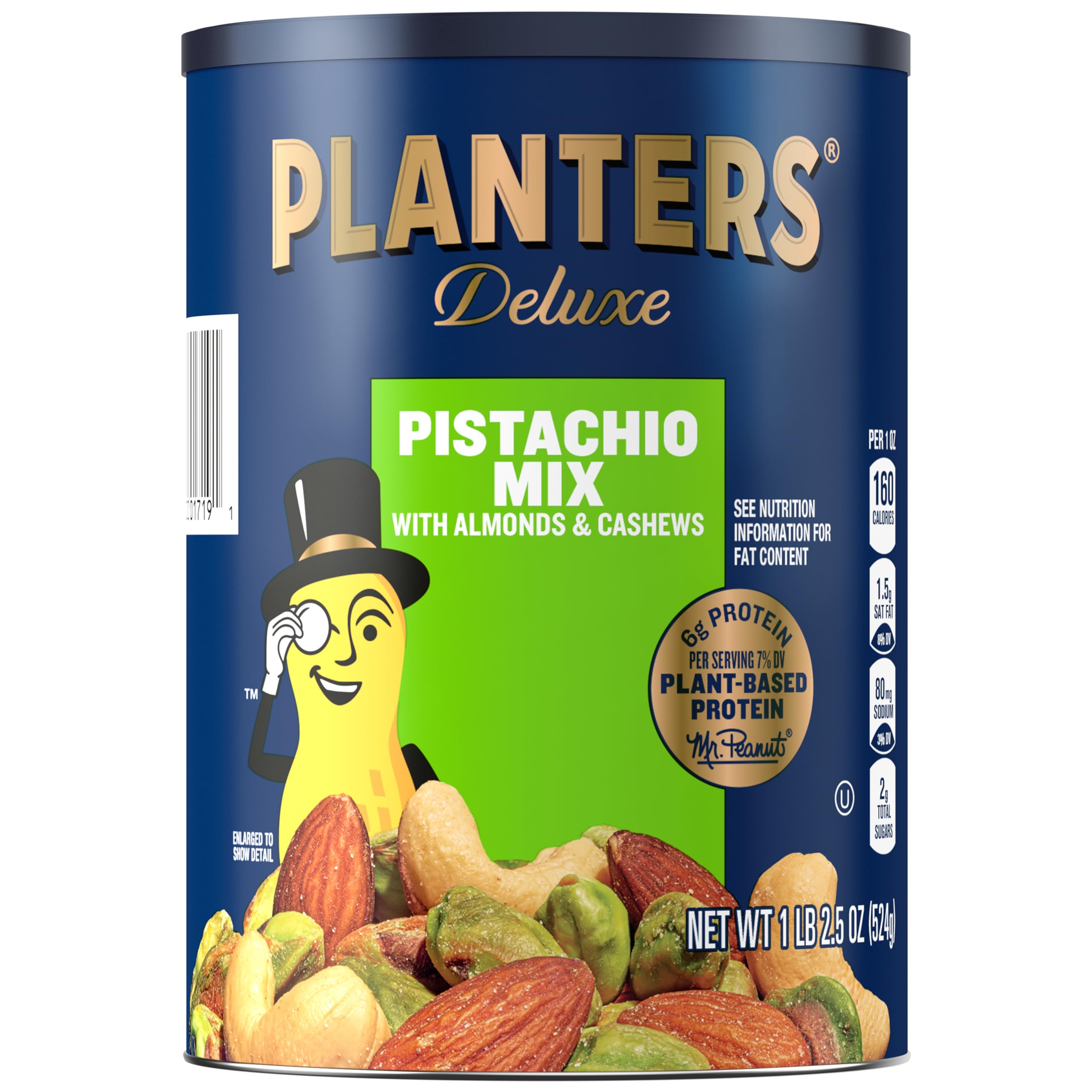 Planters Pistachio Nuts Lovers Nut Mix for Snack Lovers
| Plant-Based Protein Snacks from Planters - Pistachio Nuts & M