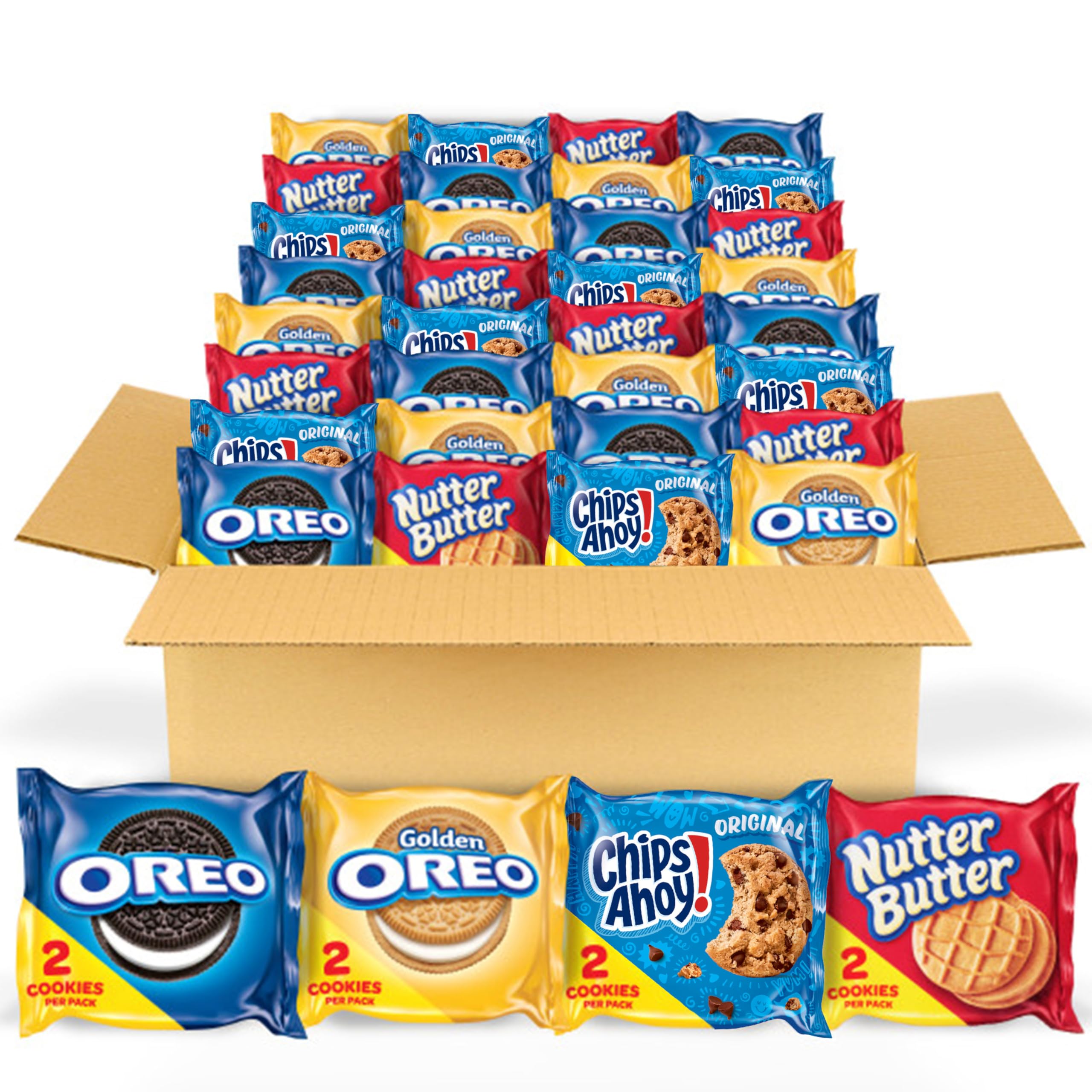 Oreo Original Cookies, Sweet & Crispy Chocolate Chip Snacks for Kids & Adults, Ideal for Snacking & Baking, 28 Snack Pa